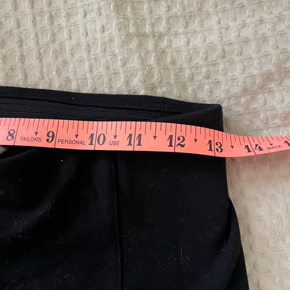 H&M | Black Ankle Zip Stretchy Office Pants Front Seam Elastic Waistband - Picture 6 of 6